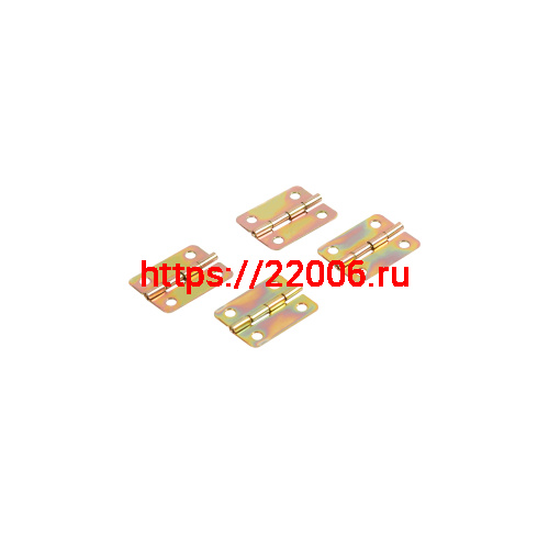 Петля Ajax (Аякс) карточная универсальная LM/IN18x24x0,5U YZN желтый цинк (4 шт) фото 4