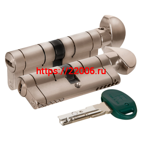 Цилиндровый механизм Mottura (Моттура) с вертушкой C31F364601RC5 (82 мм/31+10+41), МАТ.НИКЕЛЬ (верт. 99.506)