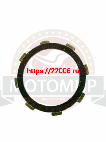 Диск сцепления YBR125, RX125, YB100 (91х110/119х3мм (компл. 5шт) (НАБОР) Диск сцепления YBR125, RX125, YB100 (91х110/119х3мм (компл. 5шт) (НАБОР)