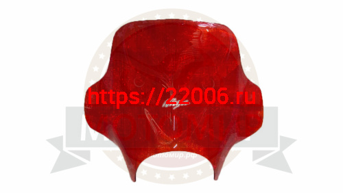 Щиток ветровой (25) оргстекло "Ninja"  (большой кокошник) б/к (Россия)