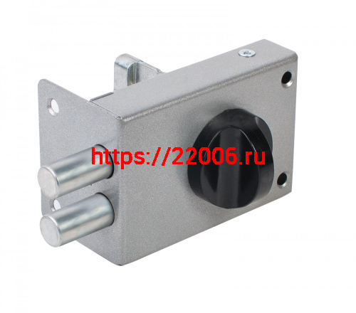 Замок Omega (Омега) накладной цилиндровый ЗН1 2Р серебро