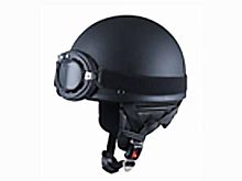 Мотошлем VIRTUE MD-510 ретро черный матовый (M) без очков