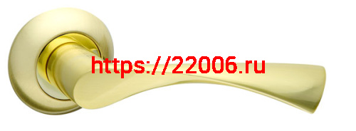 Ручка Fuaro (Фуаро) раздельная CLASSIC AR SG/GP-4 матовое золото/золото, квадрат 8x140 мм