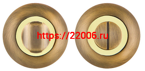 Ручка Fuaro (Фуаро) поворотная BK6.R.RM54 (BK6 RM) AB/GP-7 бронза/золото Ручка Fuaro (Фуаро) поворотная BK6.R.RM54 (BK6 RM) AB/GP-7 бронза/золото