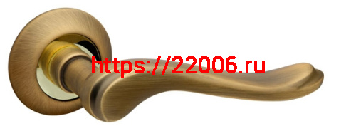 Ручка Fuaro (Фуаро) раздельная R.RM54.GRAZIA (GRAZIA RM) AB/GP-7 бронза/золото