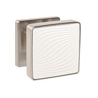 Ручка Punto (Пунто) раздельная K.EST.Q52.GIPNOZ SN/WH-3 матовый никель/белый