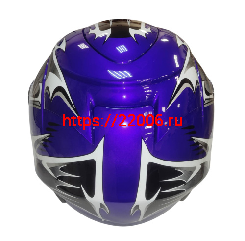 Шлем интеграл KIRIN KL-118, черный, серый, красный, синий, размер L фото 6