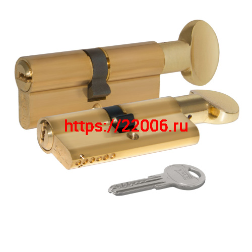 Цилиндровый механизм Kale kilit (Кале килит) с вертушкой 164 SM/62 (26+10+26) mm латунь 5 кл.