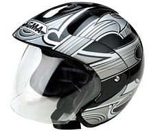 Мотошлем YM-605 А серый (XS)