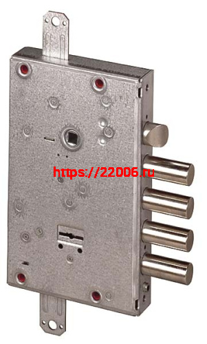 Замок Cisa (Чиза) врезной сувальдный с защёлкой NEW CAMBIO FACILE 57.665.48 (тех. упаковка), ключ 44 мм