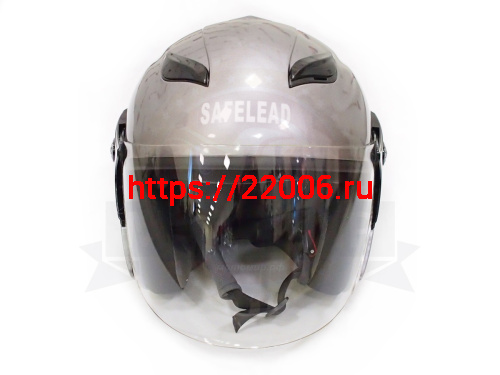Шлем открытый "Safelead" HF-255В "колобки" Honda Grey размер S фото 3